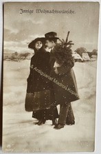 AK alte Postkarte Motiv Weihnachten um 1942 Paar Winter