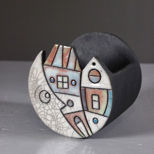 Antonella facci raku vase - antonella,
