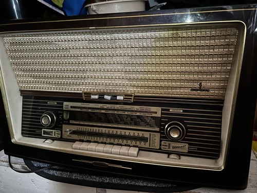 Vintage siemens röhrenradio - vintage,