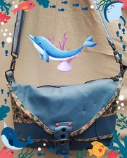 Echte Handarbeit! Unikate aus Leder! Damen Handtasche mit Defin ? Korkleder !