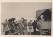 Foto, Lkw Unfall Autostraße Misurata 1941, Lybien, 01 (MJ-09)