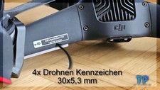 4x EU Drohnen Kennzeichen eID