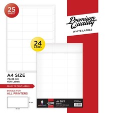 A4 Aufkleber zum Beschriften -