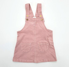 H&M Mädchen Latzkleid Trägerkleid aus Baumwolle Rosa in Gr. 74/80 (9-12 Monate)