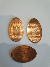3 Motive Elongated Coin Bremen St.Petri Dom Ariport Bremen Botanika Bremen 