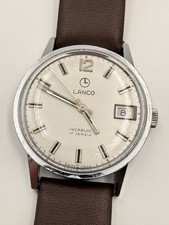 Lanco Cal. Langendorf 1004N Herren Armbanduhr Vintage 60’s 34mm Swiss Made Datum