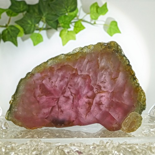 Wassermelonen turmalin scheibe - wassermelonen,