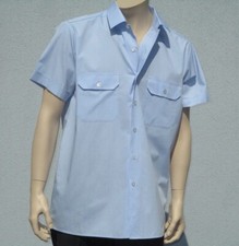 Bundeswehr Diensthemd BW Freizeithemd, Business Uniformhemd Hellblau Kurzarm Neu