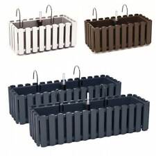 Blumentopf Blumenkasten Balkonkasten Pflanzenkasten Latten-Design mit Aufhängung