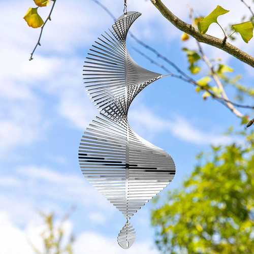 Metall spirale oval windspiel - metall,