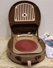 PHILIPS AG 2113 Plattenspieler Hutschachtel Phonokoffer III Röhrengerät   