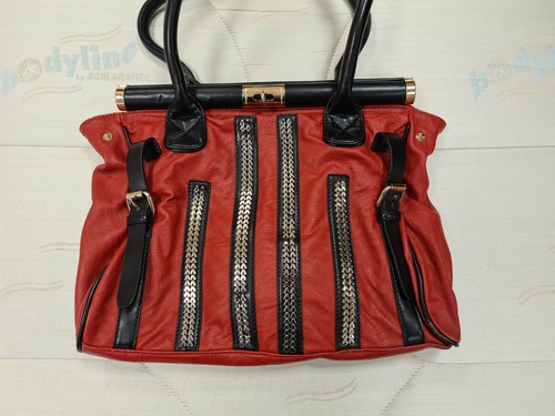 Damen handtasche rot schwarz - damen,