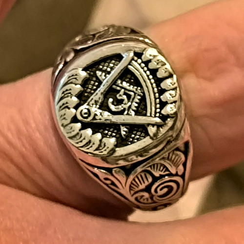 Freimaurer ring zirkel - ring, &