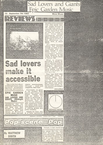 Sad lovers and - lovers, 1980s