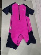 Aquasphere Neoprenanzug Größe 122 / 128 Kinder Pink Mädchen Kurz Schwarz