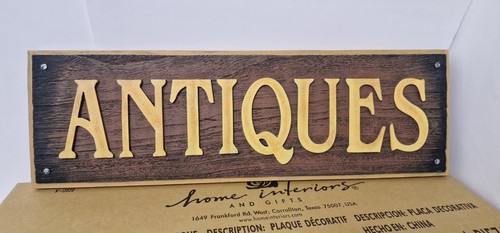 Deko wandschild antiques - "antiques", –