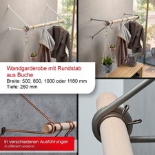 Wandgarderobe länge 500 - wandgarderobe,