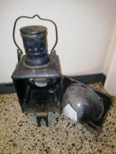 Alte bahnlampe - alte,