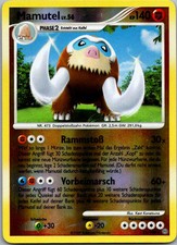 Pokemon Mamutel 21/100 Sturmtief Deutsch Reverse Holo Vintage TCG 2009