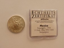 Mexico, Siegesgöttin, 1994, 1/2 Unze Silber, Plata Plura, stempelglanz