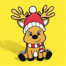 Weihnachten Lebkuchen Rentier LED Lampe - Leuchtbox