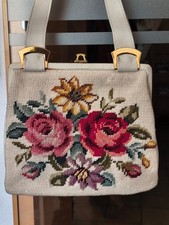 Gobelin-Handtasche beige mit