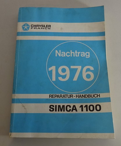 Werkstatthandbuch nachtrag - werkstatthandbuch,