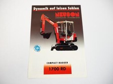 Prospekt Neuson 1700RD Minibagger Compact-Bagger 1990er Jahre