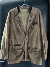 Herren Trachten Janker/Jacke Echtes Leder Braun ca. Gr. 43