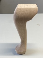 8" 2er Set Queen Anne Holz Padfoot Möbelbeine X 2 handgefertigtes Buchenholz