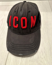Dsquared2 ICON Cap, Black/Red schwarz/rote Mütze Cappi Original