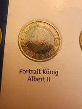 🇧🇪  1 Euro Sondermünze Belgien 1999 vor Euro Einführung König Albert II 🇷🇴