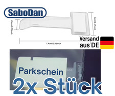 2er Set Parkscheinhalter Ticket Karten Halterung Auto PKW Windschutzscheibe Clip
