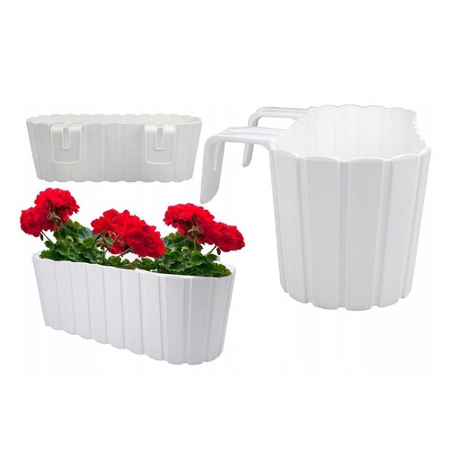 Qls blumenkasten weiß - cm,