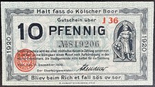 10 Pfennig  Stadt Köln 1920