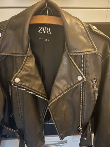 Lederjacke von zara - lederjacke, gr