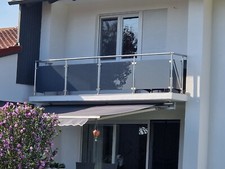 Edelstahl VSG Glas Balkon