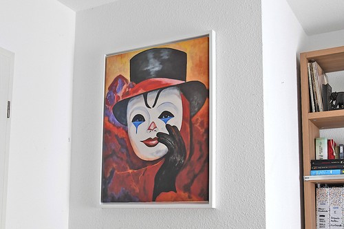 Clown bild acryl mit - clown,