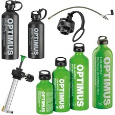 Optimus Brennstoffflasche, Pumpe für Nova & Polaris, Brennstoffschlauch Trichter