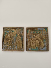 2 Orthodoxe Ikonen, Bronze