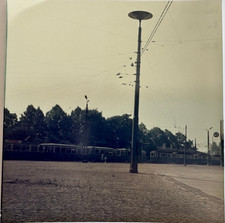 Farbfotoabzug 13x12 München Trambahn Bahnhof 3 Westendstr. versch. Wagen 8.72