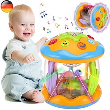Baby Spielzeug ab 6 Monate, Drehender Projektor Kinderspielzeug mit Licht &Musik