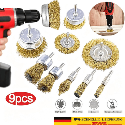 Drahtbürsten set tlg für - 9-tlg.,