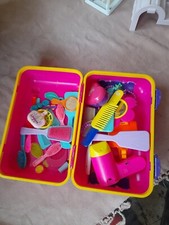 Grosses Kinder Beauty Case Schminkkoffer Kosmetikkoffer Friseurkoffer