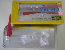 NEU: BURG WÄCHTER US Mailbox / Briefkasten / USA Post-Box! Aluminium massiv!