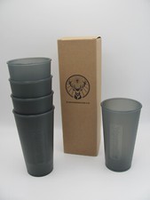 5 Jägermeister Mehrwegbecher Becher Longdrink 0,3l - Kunststoff schwarz