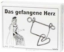 Mini - Spiel "Das gefangene Herz" Knobelspiel Geduldsspiel Bartl 