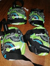 Schienbeinschoner und ellenbogen-schoner  türkis/schwarz/blau   XS für kids			