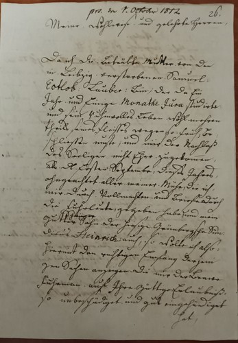 Altes schriftstück aus - altes,