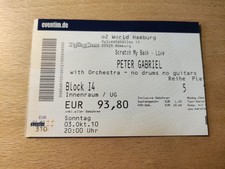 Altes konzertticket von peter - altes,